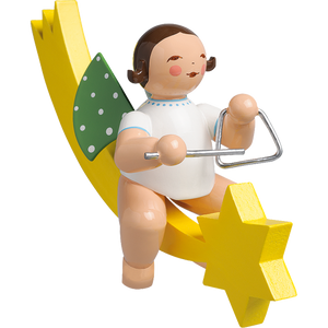 Wendt & Kuhn Angel with Triangle, on Comet Tail Figurine