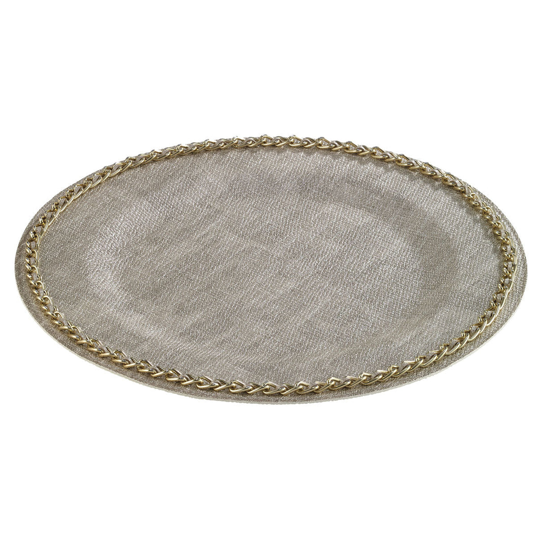 Bodrum Linens Luster Charger Plates