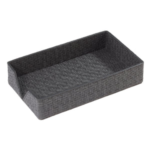 Bodrum Linens Wicker Bath Accessories - Black