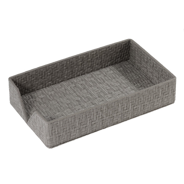 Load image into Gallery viewer, Bodrum Linens Wicker Bath Accessories - Gray

