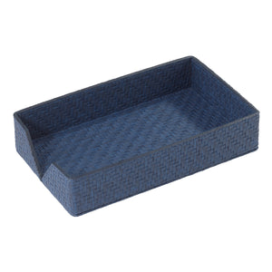 Bodrum Linens Wicker Bath Accessories - Navy