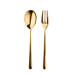 Mepra Serving Set(Fork & Spoon) Linea Oro