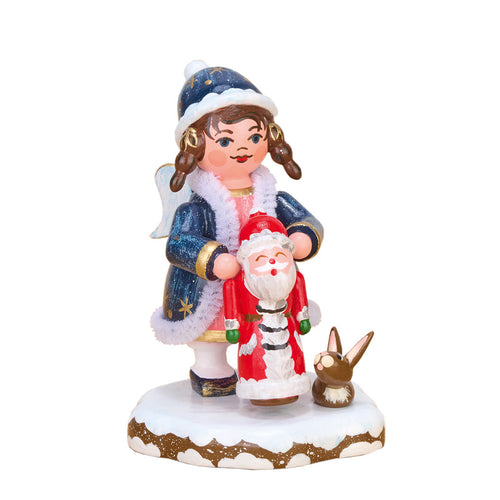 Hubrig Volkskunst Heavenly Child with Santa Figurine