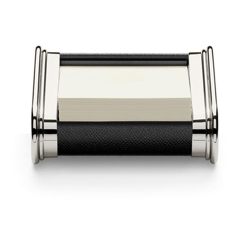 Graf von Faber-Castell Leather And Metal Notelet Box Black