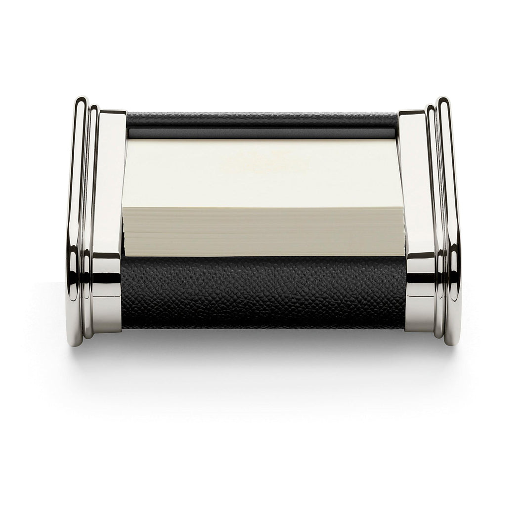 Graf von Faber-Castell Leather And Metal Notelet Box Black