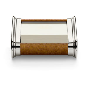 Graf von Faber-Castell Leather And Metal Notelet Box Cognac