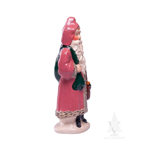 Load image into Gallery viewer, Vaillancourt Folk Art - Father Christmas with Walnuts in Sack - Chalkware Figurine
