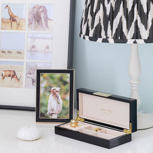 Addison Ross Black Enamel & Gold Frame - 5 x 7 in