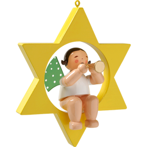 Wendt & Kuhn Angel with Small Trumpet, in Star Figurine