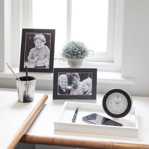 Addison Ross Black Croc & Silver Frame - 5 x 7 in