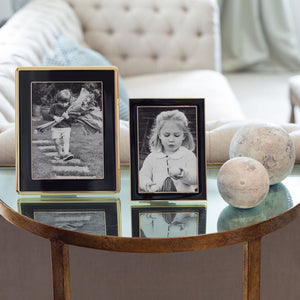 Addison Ross Black Enamel & Gold Frame - 5 x 7 in