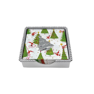Mariposa Holiday Tree (1574) Beaded Napkin Box Set