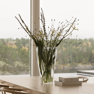 Orrefors Reed Vase Clear Large