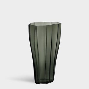 Orrefors Reed Vase Moss Green Medium
