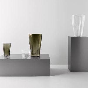 Orrefors Reed Vase Moss Green Medium