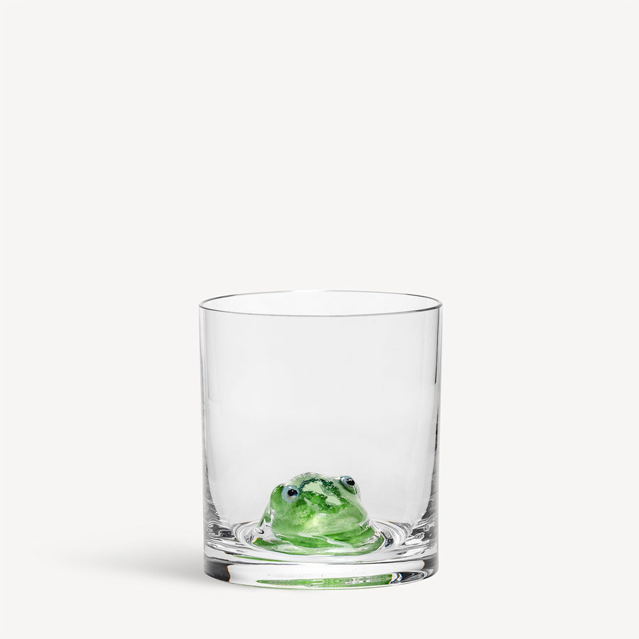 Kosta Boda New Friends Tumbler Frog