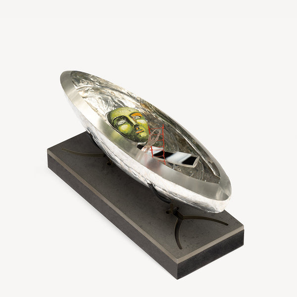 Load image into Gallery viewer, Kosta Boda Oracle Green Ld-100 - Glass Art Sculpture
