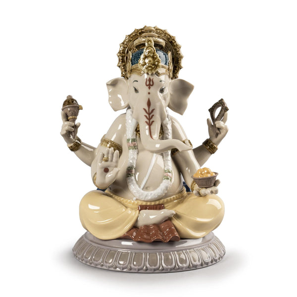 Load image into Gallery viewer, Lladro Lord Ganesha Figurine

