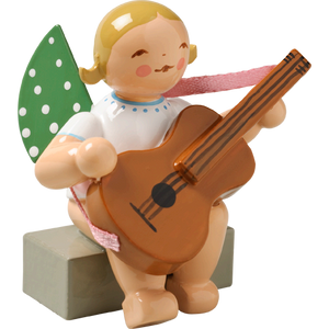 Wendt & Kuhn Angel with Guitar, Sitting