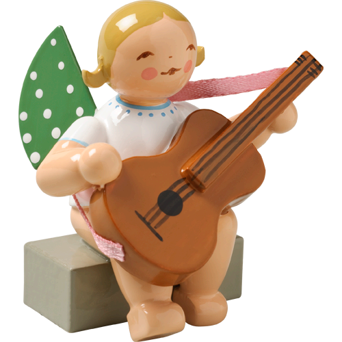 Wendt & Kuhn Angel with Guitar, Sitting