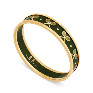 Halcyon Days Tennis Green & Gold Bangle