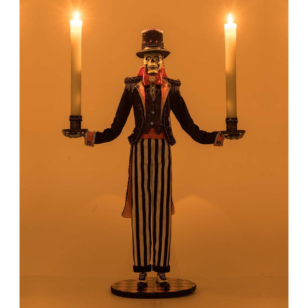 Load image into Gallery viewer, Katherine's Collection Macabre Skeleton Candelabra
