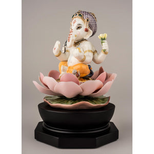 Lladro Padmasana Ganesha Figurine