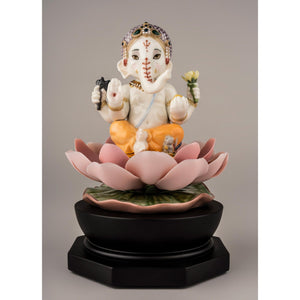 Lladro Padmasana Ganesha Figurine