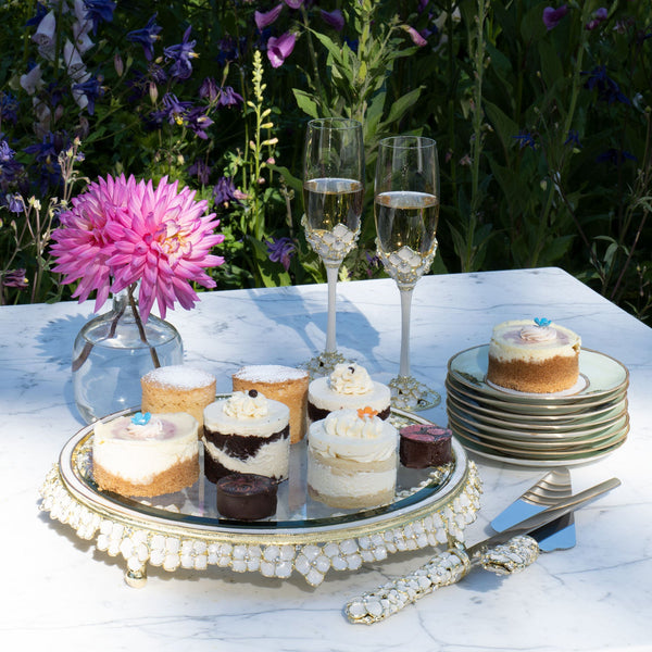 Load image into Gallery viewer, Olivia Riegel Dogwood Cake Plateau
