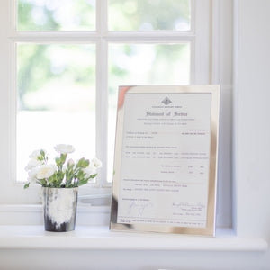Addison Ross Silver Plated Certificate Frame - A4