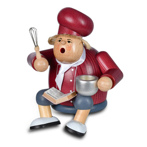 KWO Cook (Female), Sitting - 6.7" - Incense Smoker