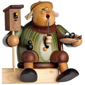 KWO Feeding The Birds, Sitting - 6.7" - Incense Smoker
