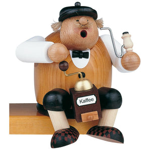 KWO Coffee Saxon, Sitting - 5.9" - Incense Smoker