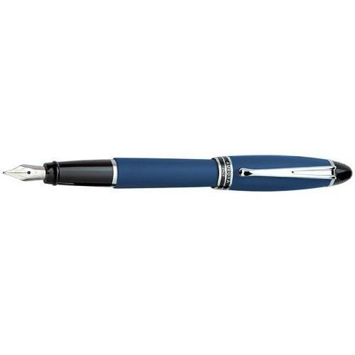 Aurora Ipsilon Satin Fountain Pen - Blue, Fine Nib