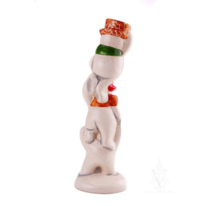 Vaillancourt Folk Art - Stacked Snowmen with Festive Hats - Chalkware Figurine