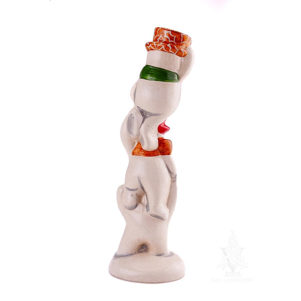Load image into Gallery viewer, Vaillancourt Folk Art - Stacked Snowmen with Festive Hats - Chalkware Figurine
