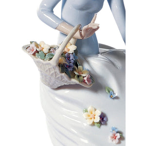 Lladro Petals of The Wind Woman Figurine