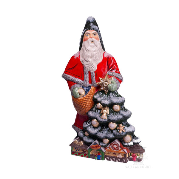 Load image into Gallery viewer, Vaillancourt Folk Art - German Christmas Market Santa in Red - Chalkware Figurine
