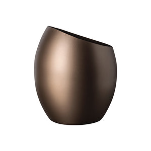 Mepra Mercurio Wine Bucket / Vase Cm. Diam 7.5" Materic Bronze - Materic Bronze