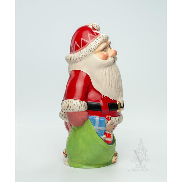 Load image into Gallery viewer, Vaillancourt Folk Art - Large Jolly Santa - Chalkware Figurine
