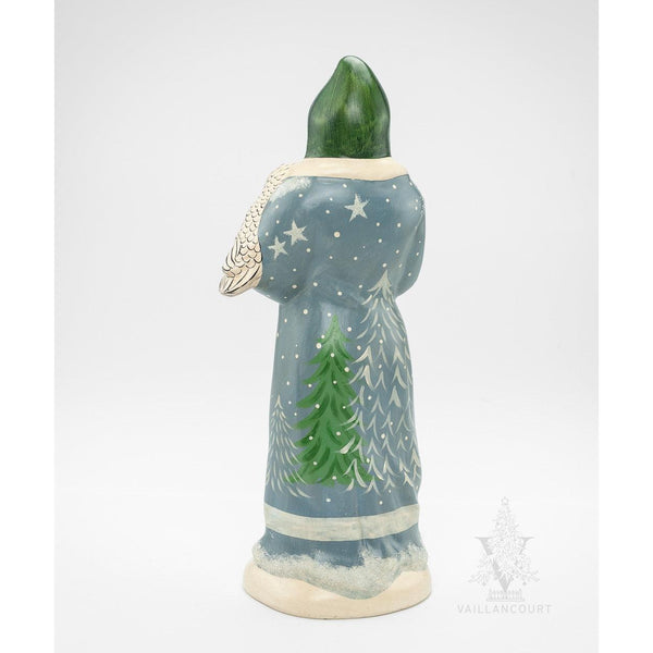 Load image into Gallery viewer, Vaillancourt Folk Art - Owl Whisperer Santa - Chalkware Figurine
