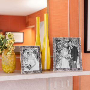 Addison Ross Natural Snake & Silver Frame - 4 x 6 in