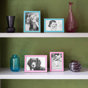 Addison Ross Electric Pink Enamel & Silver Frame - 4 x 6 in