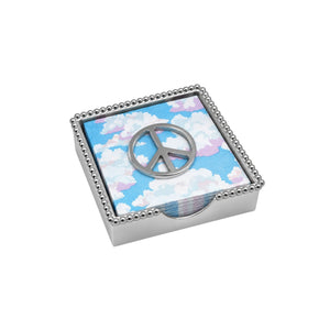 Mariposa Peace (2967) Beaded Napkin Box Set