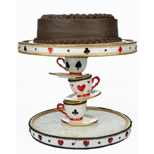 Katherine's Collection Topsy Turvy Teacup Cake Plate
