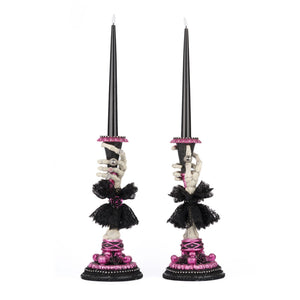 Katherine's Collection Skeleton Hand Candle Sticks Set of 2