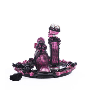 Katherine's Collection Pink Passion Vanity Tray with Bottles Set