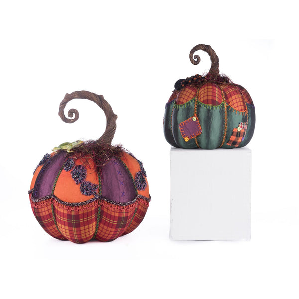 Load image into Gallery viewer, Katherine&#39;s Collection Broomstick Acres Pumpkins Set Of 2
