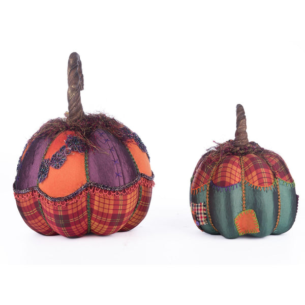 Load image into Gallery viewer, Katherine&#39;s Collection Broomstick Acres Pumpkins Set Of 2
