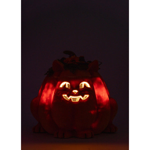 Load image into Gallery viewer, Katherine&#39;s Collection Jackie The Kitty Cat Pumpkin Candy Container
